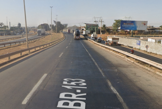 Trecho da BR-153 em Aparecida de Goiânia